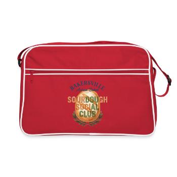 Sourdough Social Club Bread Baking Baker Era - Retro Bag - red/white - Front