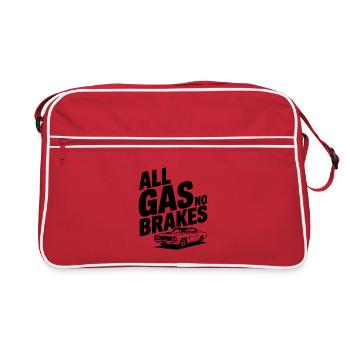Tout l’accélérateur, pas de freins - Sac Retro - rouge/blanc - Devant