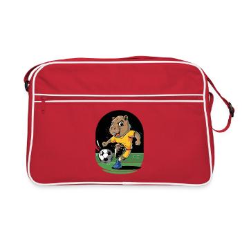 Mascotte Mascotte de Football de football - Sac Retro - rouge/blanc - Devant