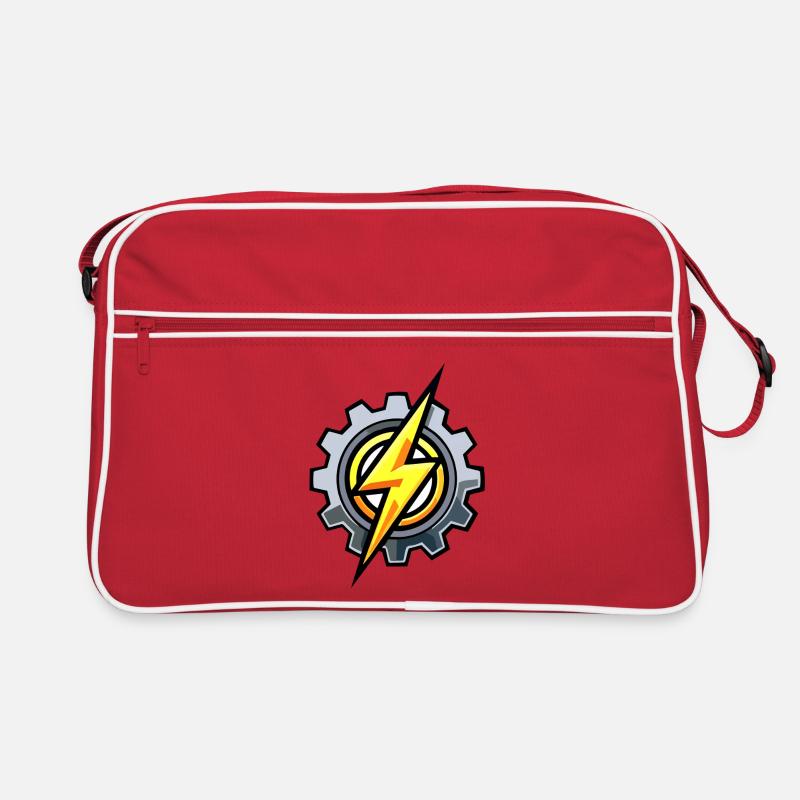 Zahnrad Blitz – Elektrotechnik & Mechanik Retro Tasche