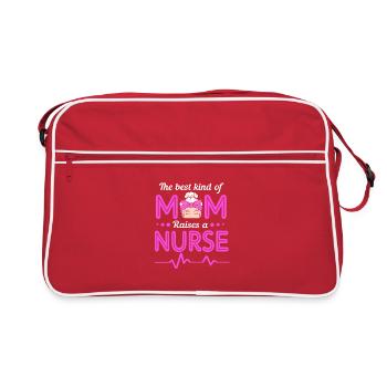 Krankenhaus Pflege Krankenschwester Geschenk - Retro Tasche - Rot/Weiß - Vorne