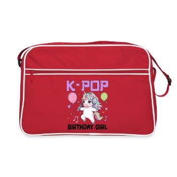 Fille d’anniversaire de K Pop - Sac Retro - rouge/blanc - Devant