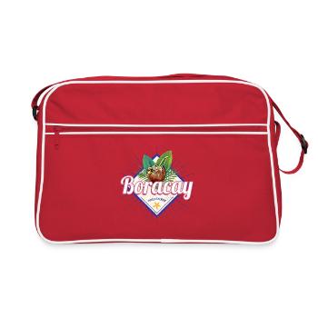 Boracay Island in the Philippines with Coconut - Retro Bag - red/white - Front