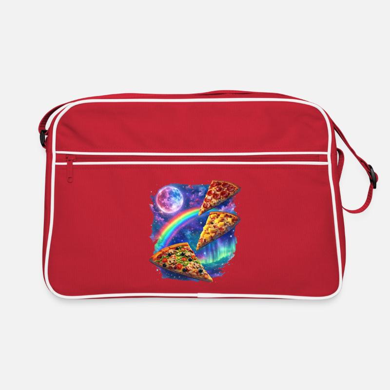 Kosmische Regenbogenpizza All Retro Tasche