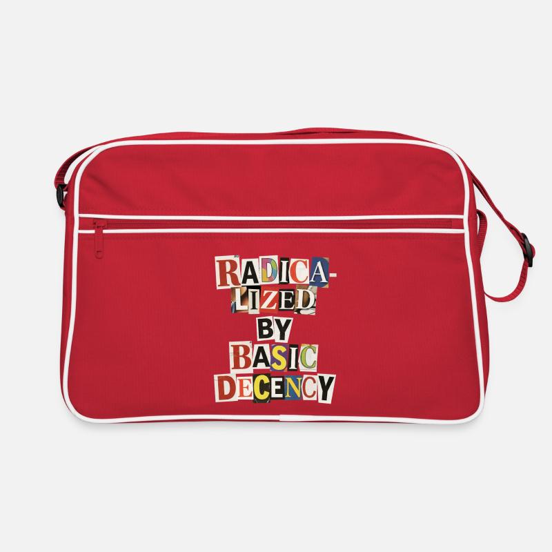 Radicalized by Decency Collage Retro Bag
