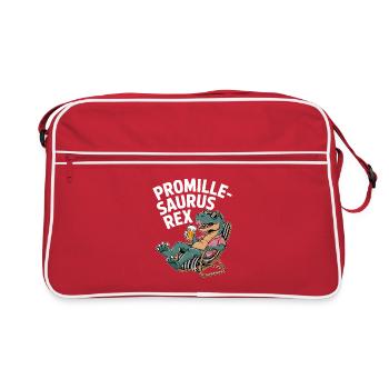 Promille-Saurus Rex Lounge - Retro Bag - red/white - Front
