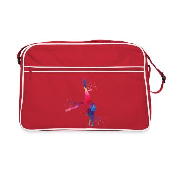 Gymnaste avec massues gymnastique rythmique - Sac Retro - rouge/blanc - Devant
