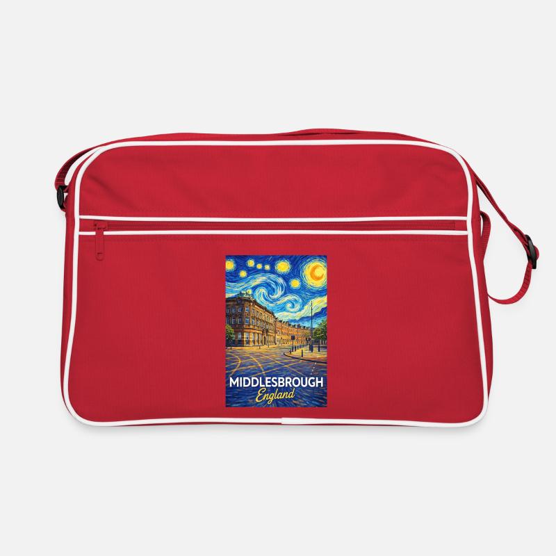 Middlesbrough England Cityscape Star Style Retro Bag