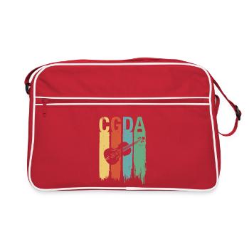 CGDA viola tuning string musician retro - Retro Bag - red/white - Front