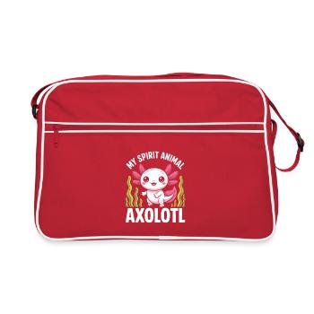 My Spirit Axolotl - Retro Bag - red/white - Front