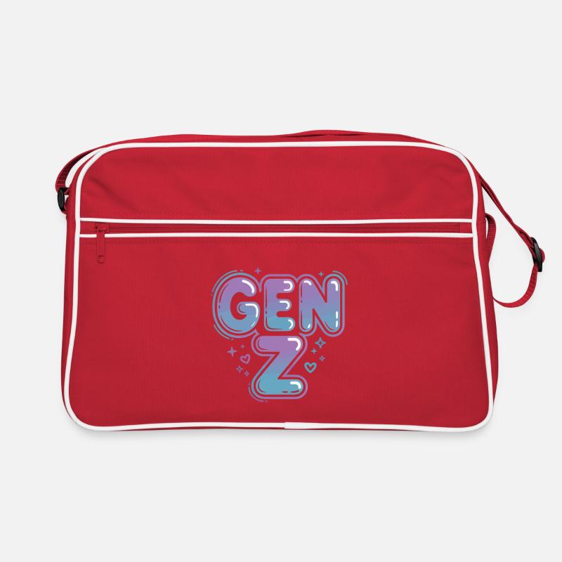 Gen Z Gradient Font Design Retro Bag