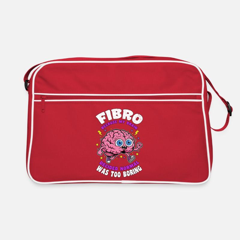 Fibro Normal Was Too Boring Fibromyalgia Awareness Retro Bag