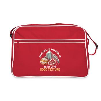 Stones with Structure | Geology Minerals - Retro Bag - red/white - Front