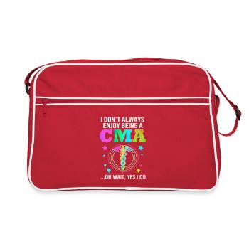 Arzthelferin MFA - Retro Tasche - Rot/Weiß - Vorne