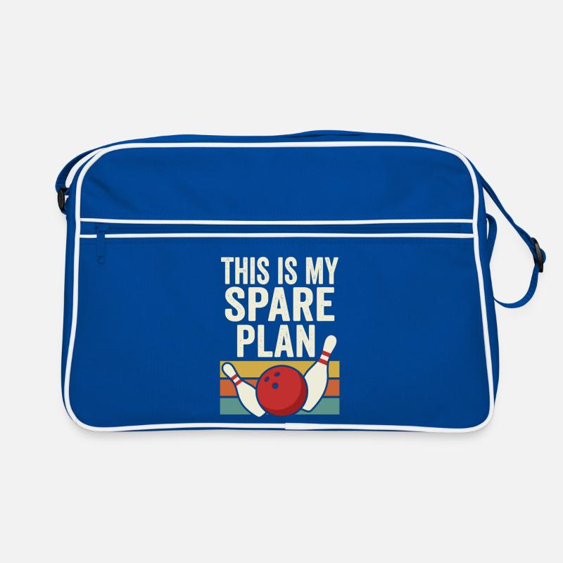 This Is My Spare Plan Bowling Retro Design Retro Tasche