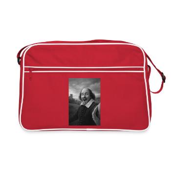 William Shakespeare Selfie - Retro Bag - red/white - Front
