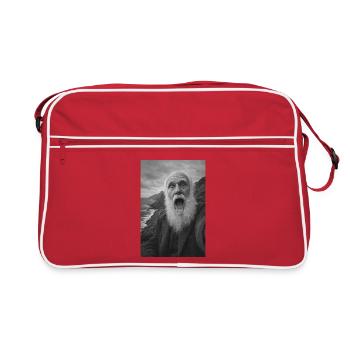 Charles Darwin Selfie - Retro Bag - red/white - Front