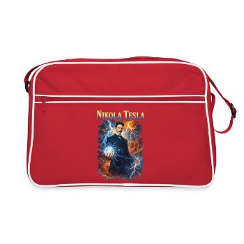 Nikola Portrait - Retro Bag - red/white - Front