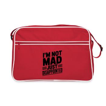 Je ne suis pas en colère, juste déçu - Sac Retro - rouge/blanc - Devant