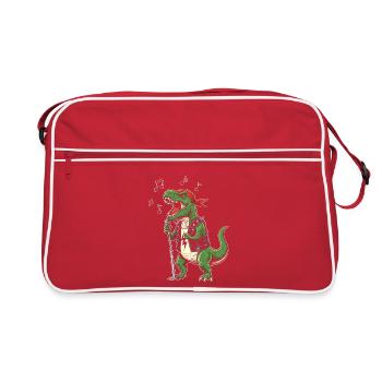 Rocker Dino avec micro - Sac Retro - rouge/blanc - Devant