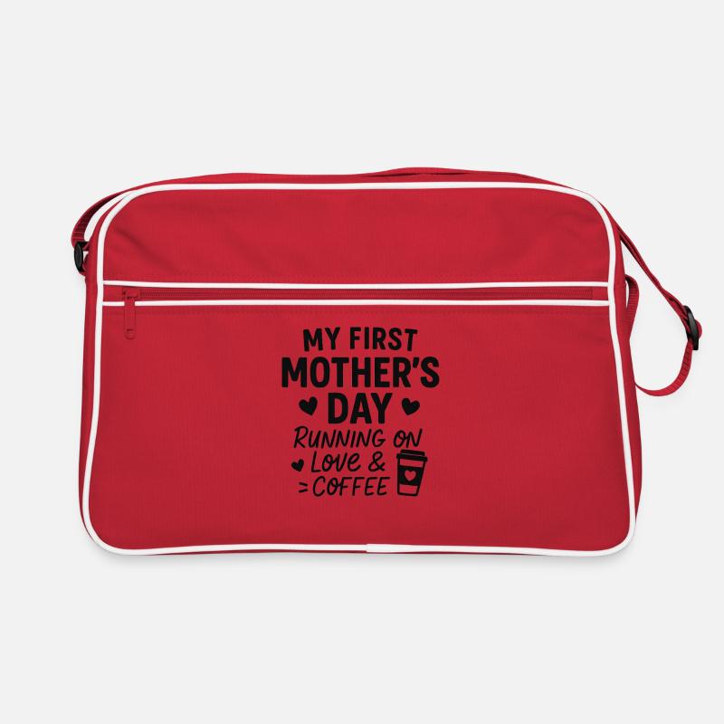 Erster Muttertag Humor Mama Geschenkidee Familie Retro Tasche