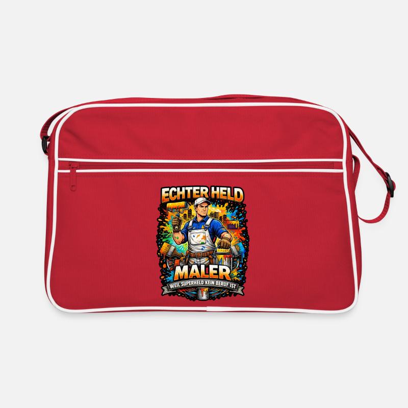 Echter Held Maler – Farbexplosion Retro Tasche