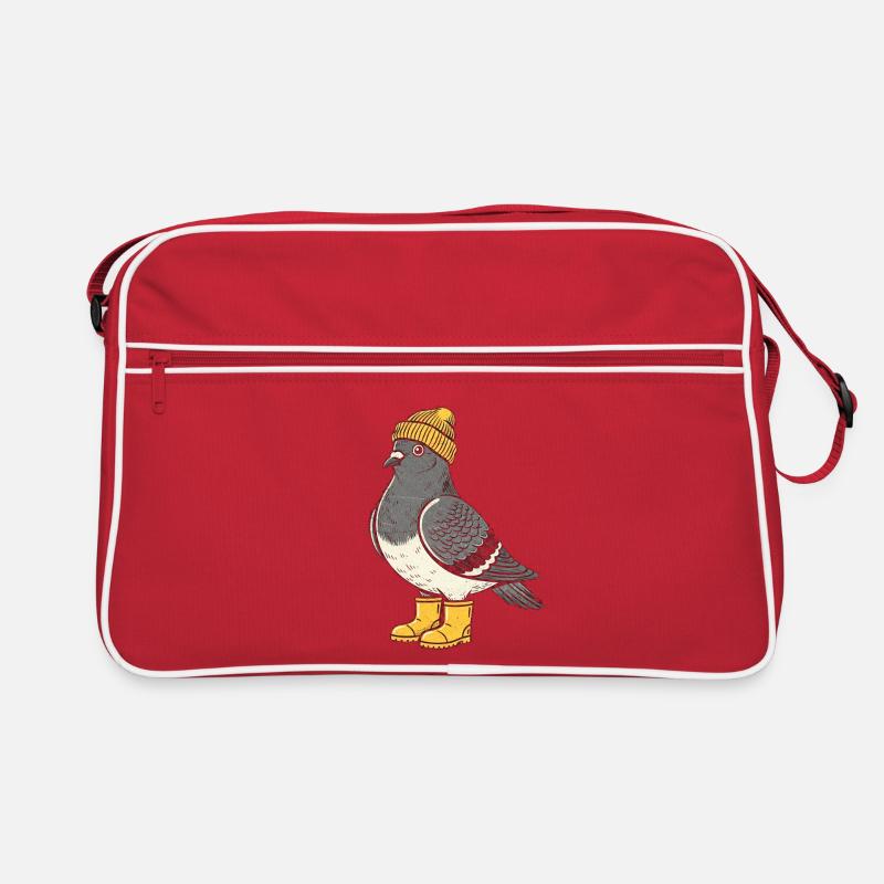 Pingouin avec chapeau et bottes Sac Retro