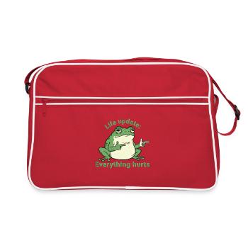 Mise à jour de la vie : Tout fait mal - Sac Retro - rouge/blanc - Devant