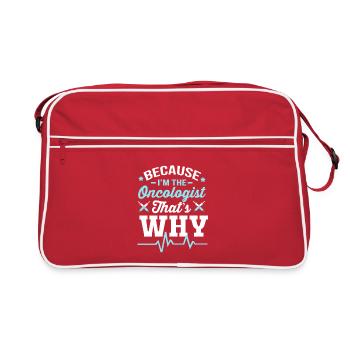 Cancer de l’enfant Survivant du cancer Le cancer pue - Sac Retro - rouge/blanc - Devant