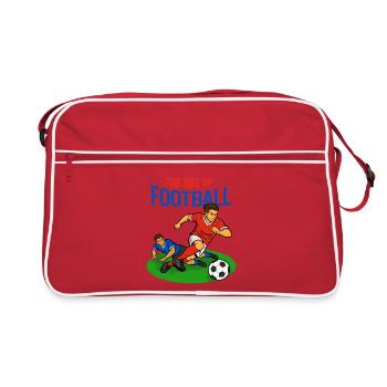 L’art du football : dribbler - Sac Retro - rouge/blanc - Devant