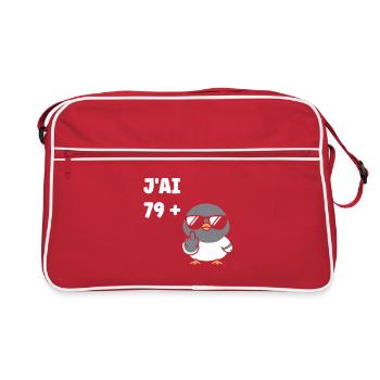 79 plus 1 - Retro Bag - red/white - Front