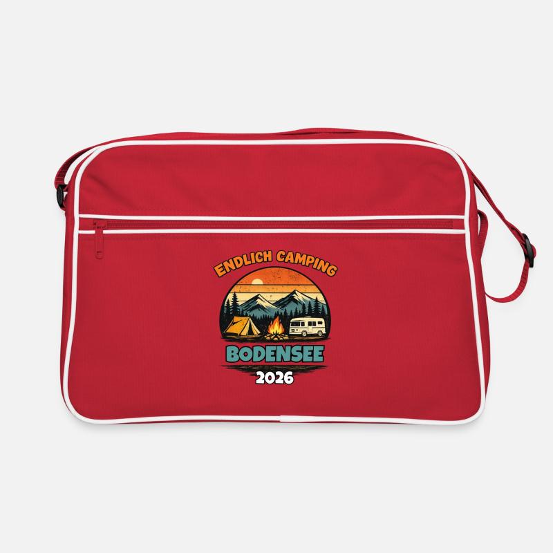 Endlich Camping Bodensee 2026 Camper Wohnmobil  Retro Tasche