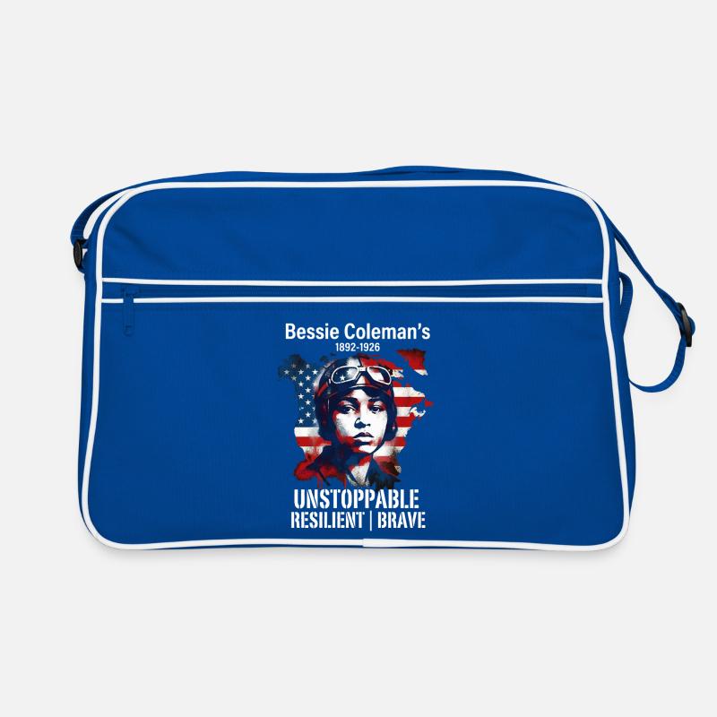 Bessie Coleman Courageous aviation pioneer Retro Bag