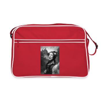 Ada Lovelace Portrait Selfie - Retro Bag - red/white - Front