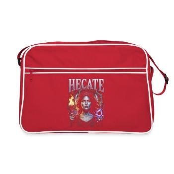 Hecate Fire Magic Gothic - Retro Bag - red/white - Front