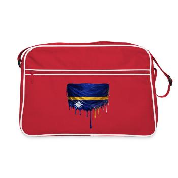 Art de la chute du drapeau Nauru - Sac Retro - rouge/blanc - Devant