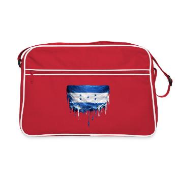 Drapeau dégoulinant du Honduras - Sac Retro - rouge/blanc - Devant