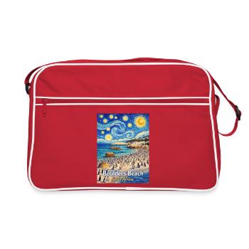 Boulders Beach, Afrique du Sud Nuit étoilée - Sac Retro - rouge/blanc - Devant