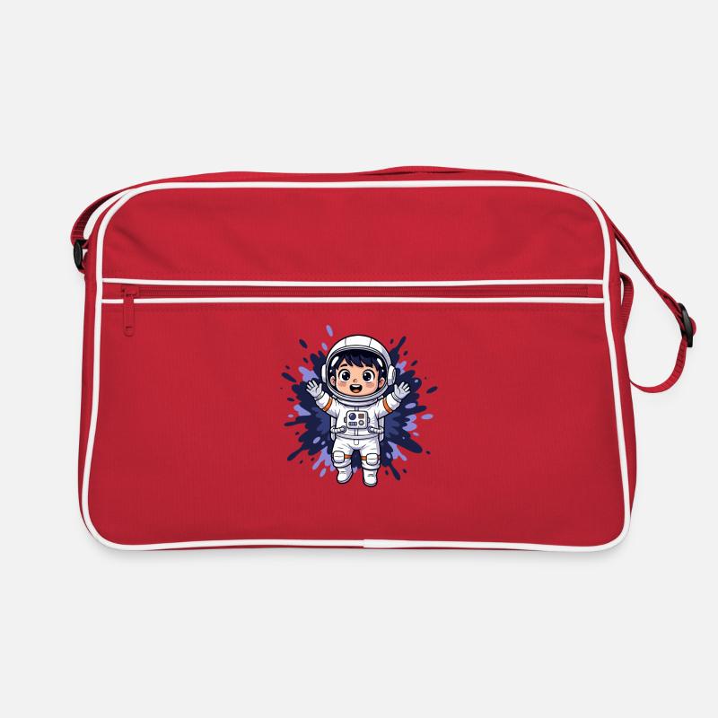 Kleiner Astronaut Weltraumheld Retro Tasche