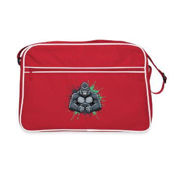 Gorilla Kraft Comic Smash - Retro Bag - red/white - Front