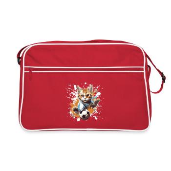 Équipe de football des chats - Sac Retro - rouge/blanc - Devant