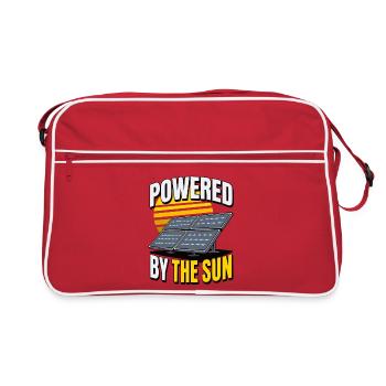 Solar Powered Photovoltaics – Powered by the Sun - Retro Bag - red/white - Front
