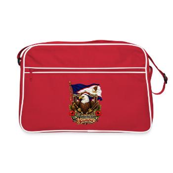 Eagle Flag of American Samoa - Retro Bag - red/white - Front