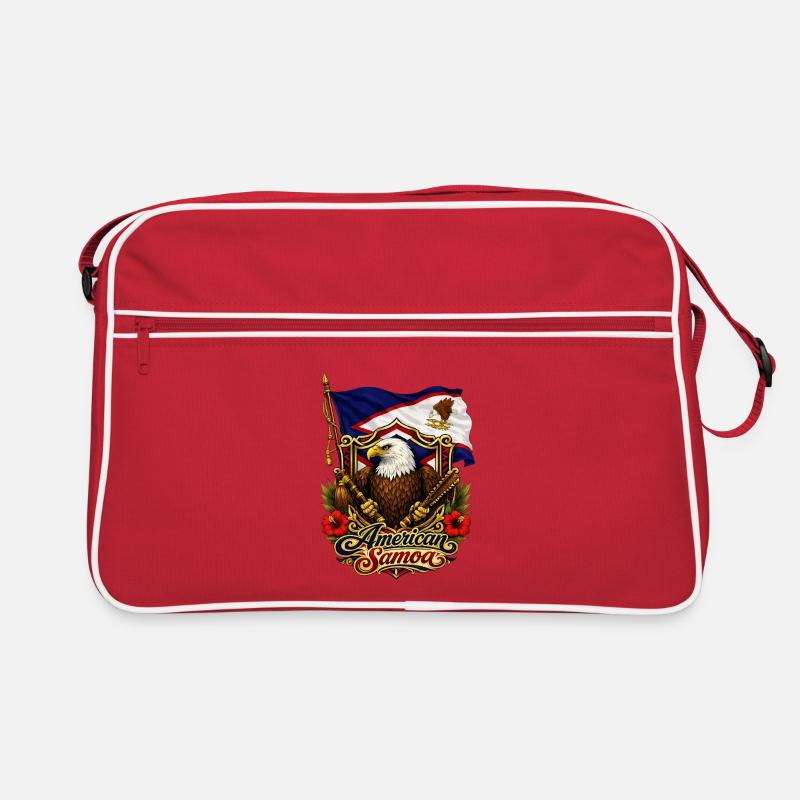 Drapeau de l’aigle des Samoa américaines Sac Retro