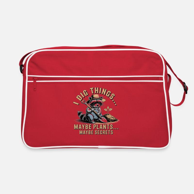 Raccoon Gardener: Digging Secrets Retro Bag
