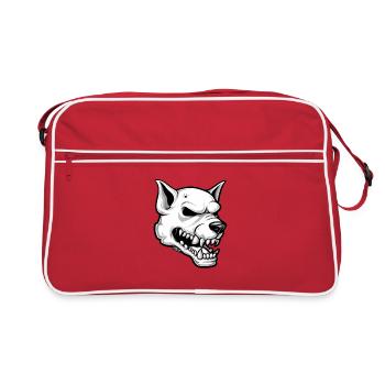 Night fangs Skullhound Dog - Sac Retro - rouge/blanc - Devant