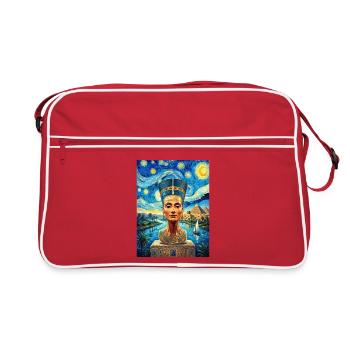 Nuit étoilée de Néfertiti - Sac Retro - rouge/blanc - Devant