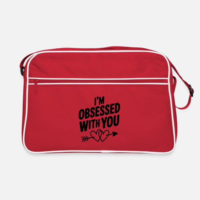 Ich bin besessen von dir Retro Tasche