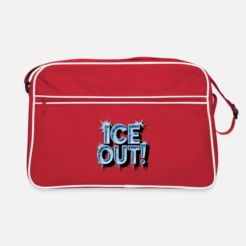 Conception de textures bleu glace Sac Retro