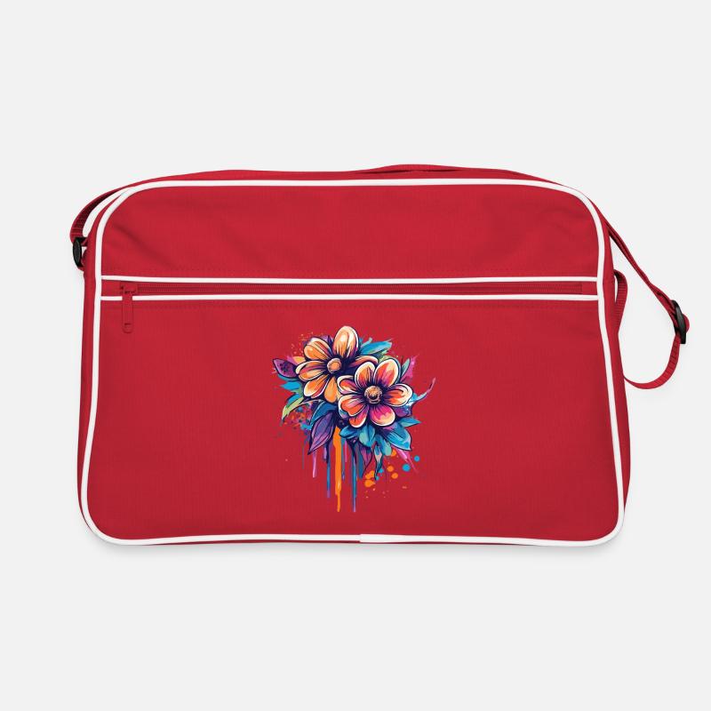 Bouquet Explosion de Couleurs Sac Retro